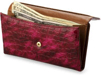 Velká dámská peněženka, lakovaná, JENNIFER JONES - fialová - 3