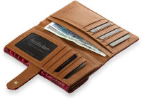 Velká dámská peněženka, lakovaná, JENNIFER JONES - fialová - 4