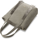 Dámská kabelka shopper bag semiš s třásněmi - 4