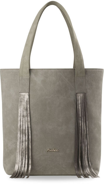 Dámská kabelka shopper bag semiš s třásněmi