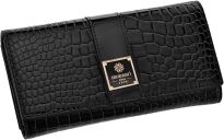 Monnari elegantní dámská peněženka s krokodýlím vzorem - černá - 5