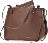 Dámská kabelka shopper Peterson XXL prostorná taška přes rameno s kapsičkou A4 eco kůže - hnědá - 5