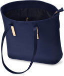 Klasická dámská černá kabelka shopper bag elegantní taška lodička přes rameno - 12