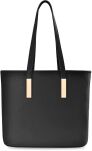 Klasická dámská černá kabelka shopper bag elegantní taška lodička přes rameno - 3