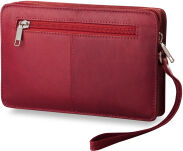 Pánské kožené etue na dokumenty peníze bordó - 3
