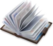 Kožené pouzdro na vizitky doklady proof always wild přírodní kůže - hnědé - 3