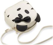 Okouzlující dámská dívčí kabelka listonoška ve tvaru myšky krémová - 4