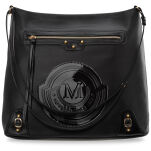 Monnari prostorná dámská shopper bag volná velká taška s logem a kapsou - černá - 4