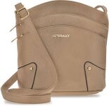 Prostorná městská dámská crossbody kabelka s kapsami – šedá - 10