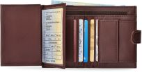 Pánská ekologická kožená peněženka 4U CAVALDI na karty a mince - hnědá - 3