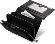 Elegantní lakovaná dámská peněženka - černá - 4