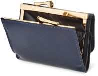 Lakovaná dámská peněženka lorenti  malá šikovná peněženka s retro zapínáním s opalizujícím vzorem rfid vzorem - kobaltová - 4