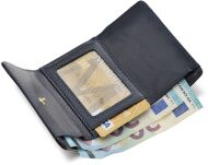 Lakovaná dámská peněženka lorenti  malá šikovná peněženka s retro zapínáním s opalizujícím vzorem rfid vzorem - kobaltová - 5