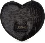 Monnari šperkovnice ve tvaru srdce kosmetická taška lakovaná krabička s reliéfním vzorem hadí kůže - 4