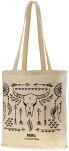 Ekotaška shopper bavlněná na nákupy městská s potiskem - boho - béžová - 3