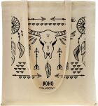 Ekotaška shopper bavlněná na nákupy městská s potiskem - boho - béžová - 4