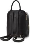 Klasický dámský batoh elegantní prostorný městský batůžek - černý - 3