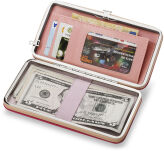 Elegantní peněženka psaníčko pouzdro bota botka zdobená černá - 4