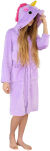 Plyšový župan s kapucí kigurumi onesie - fialový jednorožec - 3