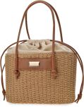 Monnari pletený košík se stahovákem klasická dámská taška zapletená boho shopper - béžová - 3