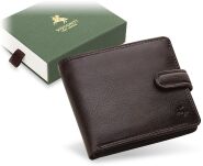 Stylová pánská peněženka visconti se zapínáním a ochranou platebních karet hnědá - 6