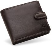 Stylová pánská peněženka visconti se zapínáním a ochranou platebních karet hnědá - 2