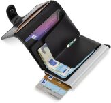 Pouzdro na vizitky, doklady, občanský průkaz, peníze, bankovky RFID chráněné - černý - 3