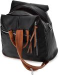 VICTORIA&CO dámský batoh městská taška z ekokůže kabelka 2 v 1 - černá - 4