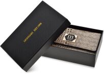 Monnari lesklá dámská kožená luxusní lakovaná peněženka - zlatá - 3