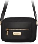 MONNARI sportovní dámská malá městská crossbody kabelka přes rameno s dlouhým popruhem s logem - černá - 2
