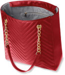 Prošívaná dámská kabelka velká taška shopper bag a4 třásně - 21