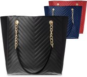 Prošívaná dámská kabelka velká taška shopper bag a4 třásně - 2