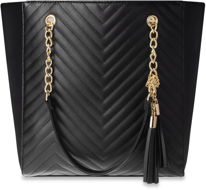 Prošívaná dámská kabelka velká taška shopper bag a4 třásně