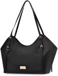 Monnari prostorná dámská kabelka velká kabelka vak shopper bag na rameno elegantní - černá - 2