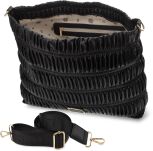 Monnari dámská taška s řasením shopper kabelka velká postbag - černá - 3