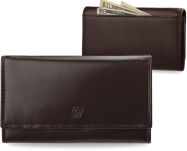 Klasická dámská peněženka a-art přírodní kůže hnědá - 7