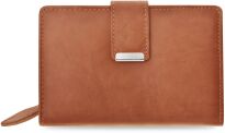 Příruční dámská peněženka s přihrádkami hnědá - 2