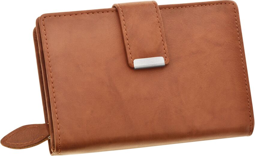 Příruční dámská peněženka s přihrádkami hnědá