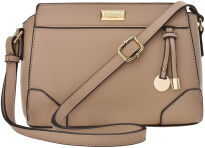 Monnari klasická dámská crossbody kabelka pevná – béžová - 6