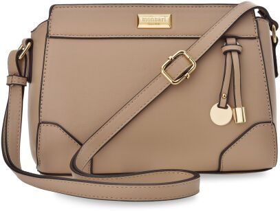 Monnari dámská taška zavěšená na pásku kabelka listonoška klasická kufrík - béžová