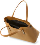 Elegantní dámská kabelka z přírodní kůže camel - 5