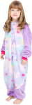 Dětský overal kigurumi pyžamo kostým onesie – pastelová panda s hvězdičkami - 4
