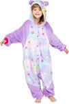 Dětský overal kigurumi pyžamo kostým onesie – pastelová panda s hvězdičkami - 8