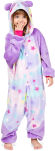 Dětský overal kigurumi pyžamo kostým onesie – pastelová panda s hvězdičkami - 2