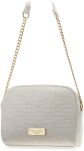 Dámská kabelka s logem Top Secret s reliéfem elegantní kabelka s řetízkem - bílá - 2