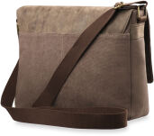 Stylová pánská taška s klopou dvoukomorová harolds a4 - hnědá  - 3