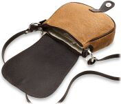 Dámská kabelka listonoška hadí kůže pastelové barvy šedý - 5