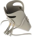 Unikátní dámská kabelka listonoška s třásněmi - černá - 4