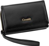 Dámská peněženka ekologická kožená prostorná - černá - 2