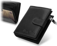 Funkční dámská peněženka money maker se svorkou přírodní kůže - 2